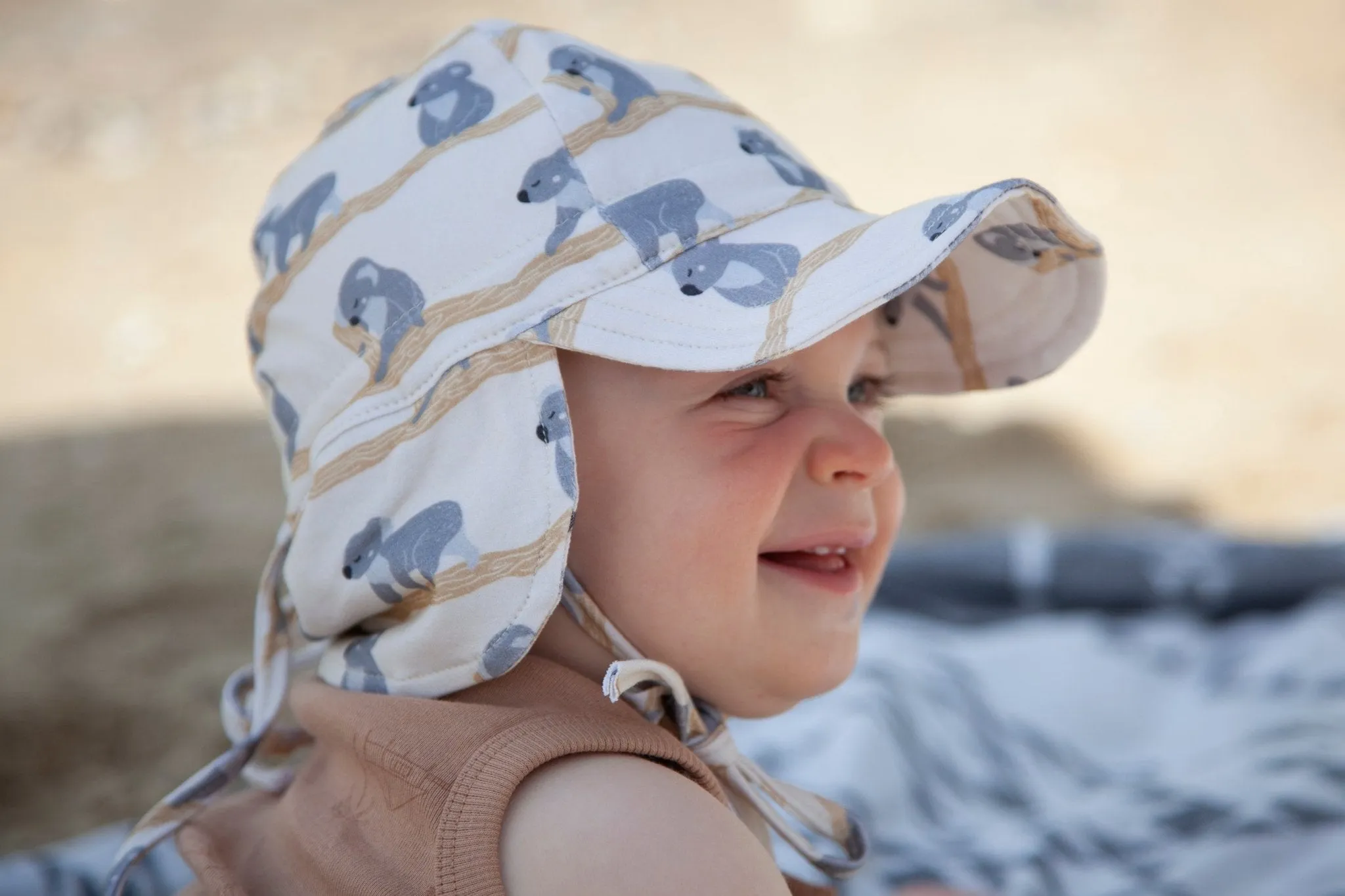 Happy Koala Flap Cap