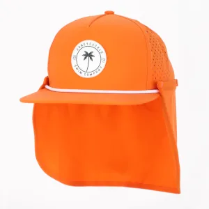 Honeysuckle Swim Company Snapback Sunhat - Tangerine