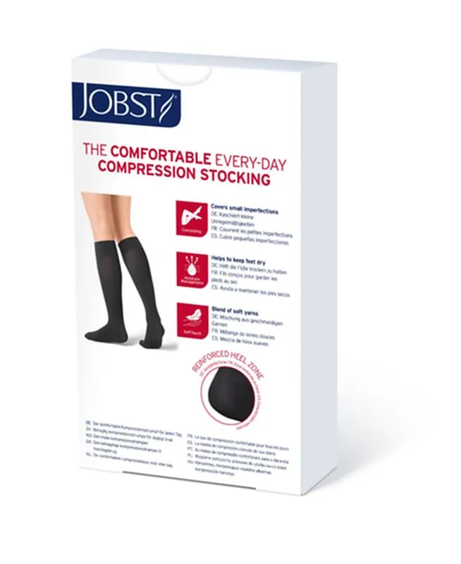 PR/1 JOBST SOFTFIT OPAQUE KNEE HIGH CLOSED TOE, SIZE M, 15-20MMHG, NATURAL
