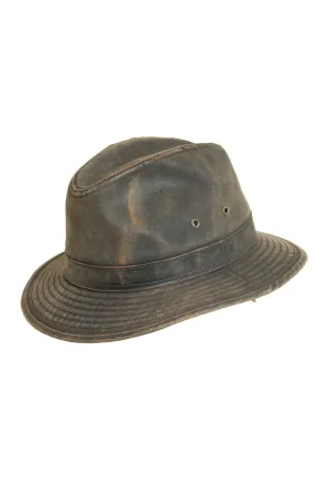 Scala Weathered Cotton Narrow Brim Safari